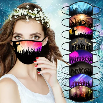 

1pcs Mouth Cover For Stretchy Face Mask Reusable Washable Safety Earloop Mask Protective Dustproof Mascarilla Reutilizable