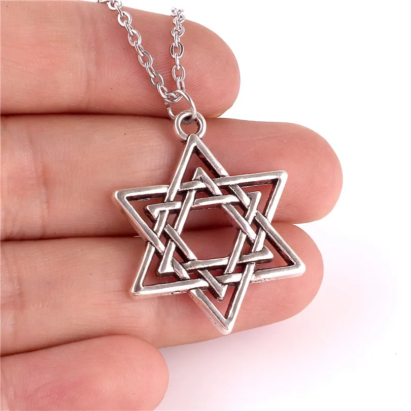Ожерелья подвески из сплава Звезда Давида пентаграмма религиозные еврейские