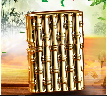 

Free shipping wind bamboo rich man kerosene lighter gift