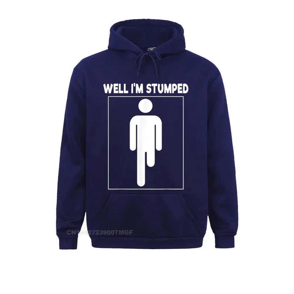 Mens Long Sleeve Well I'm Stumped Funny Leg Amputation Limb T-Shirt__B10153 Sweatshirts Casual Hoodies Special Sportswears Well I'm Stumped Funny Leg Amputation Limb T-Shirt__B10153navy
