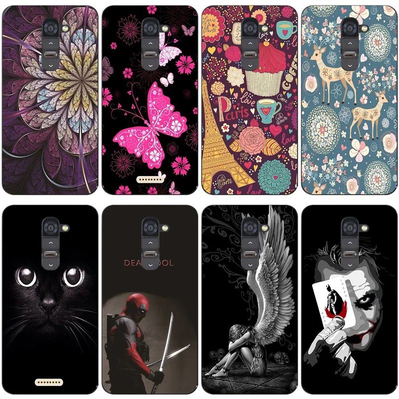 Силиконовый чехол с принтом для телефона LG Optimus G2 D802 D805 D801 D800 D803 чехлы мягкая