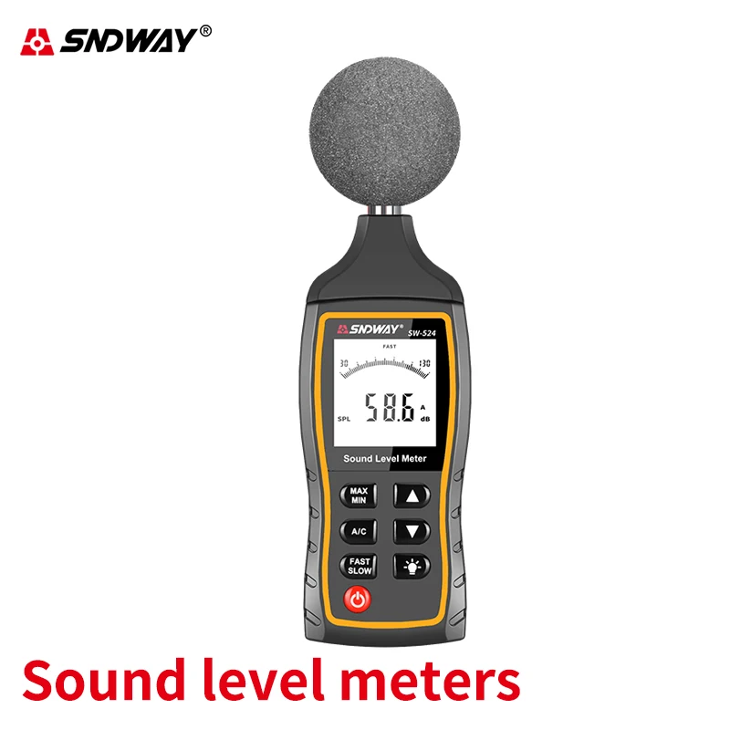 

Sndway 30-130 db Digital Sound Level Meter Decibel Noise Measuring Device Handheld Industry/Office Noise Measurement Noise-meter