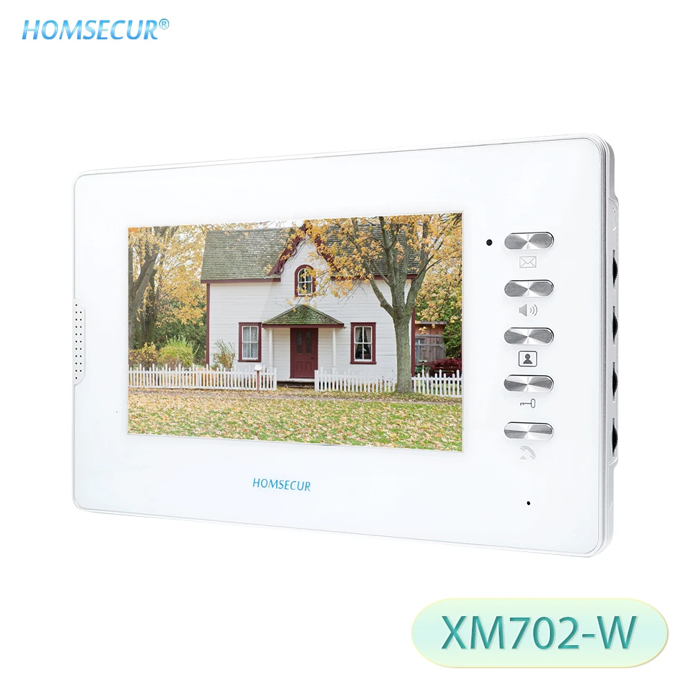 Homssecur 7 "Крытый мониторы XM702-W для видео телефон двери домофон системы