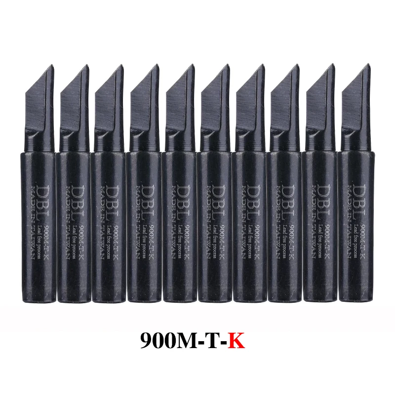 10PCS/Lot Lead-Free Soldering Iron Tip 900M-T-K/SK/I/IS/B/1C/2C/3C/4C/0.8D/1.2D/1.6D/2.4D/3.2D/SB For 936 937 Soldering Station soldering iron solder iron kit soldering iron tips