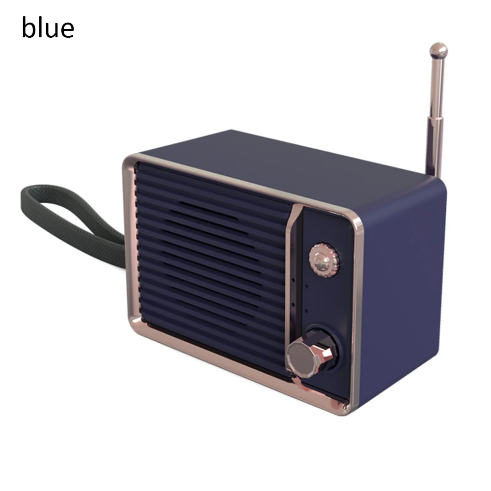 Мини Bluetooth динамик 3D объемный динамик Ретро перезаряжаемый аудио портативный тяжелый бас Путешествия Беспроводной USB HIFI Стерео Милый
