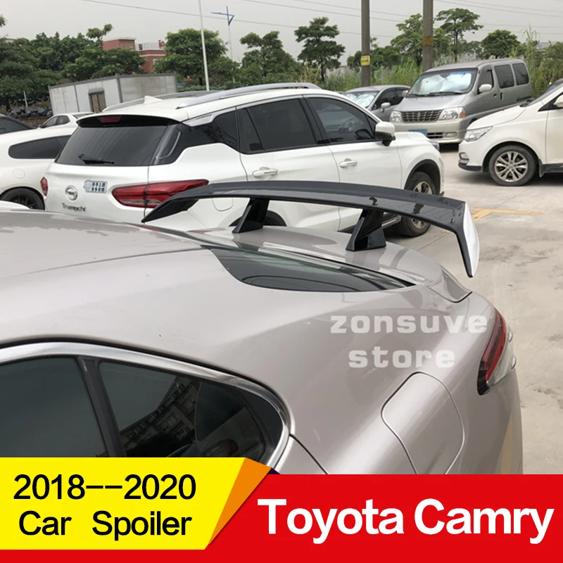 Использовать для toyota camry спойлер год ABS Пластиковый материал заднее крыло EX стиль спортивные аксессуары