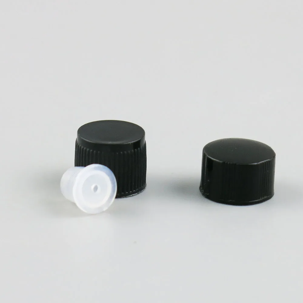 500 x 1ML 2ML Portable Mini Amber Glass Bottle with Orifice Reducer& Black Cap 1/4 Dram Small Essential Bottle