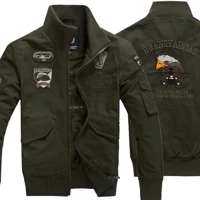 

Air Force One Jacket Plus-sized Menswear Germany Army Tooling Jacket outside