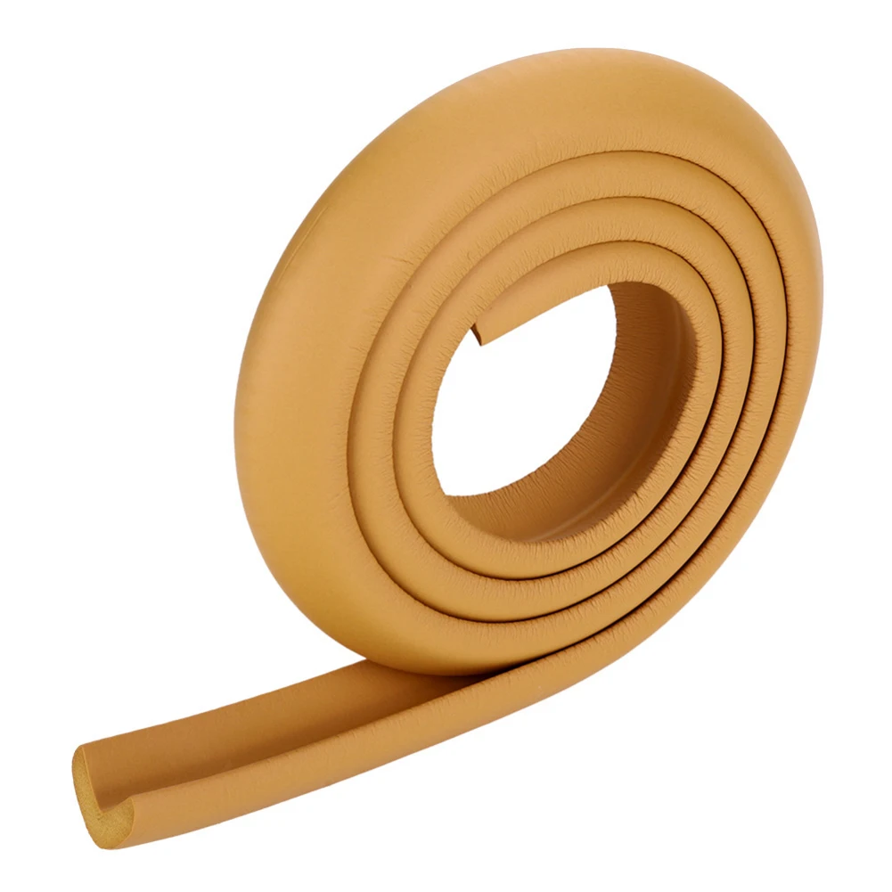 Wood color 2 м детский защита для стола бампер Защита кромок письменного стола домашняя Подушка протектор безопасный защиты детей бар мягкое плотное бамперные полоски - Цвет: Wood color