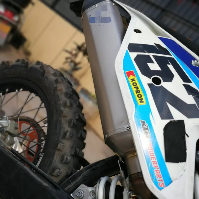 Индивидуальный глушитель для KTM 450 настоящий титановый выхлоп для KTM450 отличное качество побега для KTM450