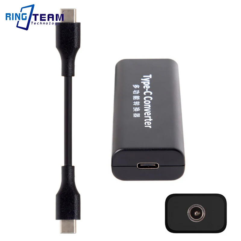 

DC Power Converter to USB Type C Adapter Automatic Recognise Output 5V 3A / 9V 3A / 12V 2A / 15V 2A / 20V 2.25A