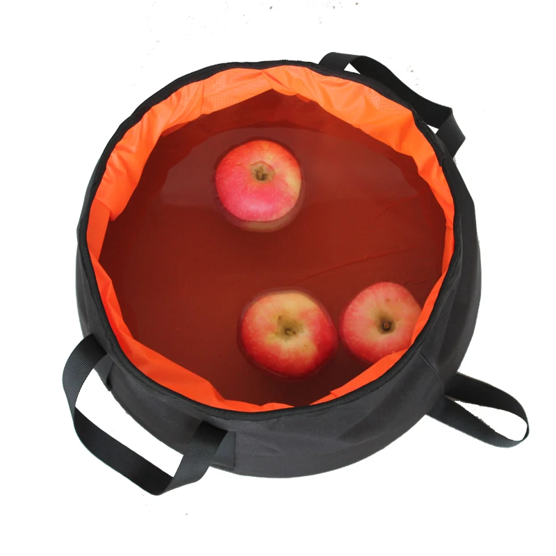 

MONTCAMPER 20D Nylon Outdoor Folding Basin Travel Camping Washbasin Bucket Fishing Folding Basin Foot Bath Sink Washing Basket