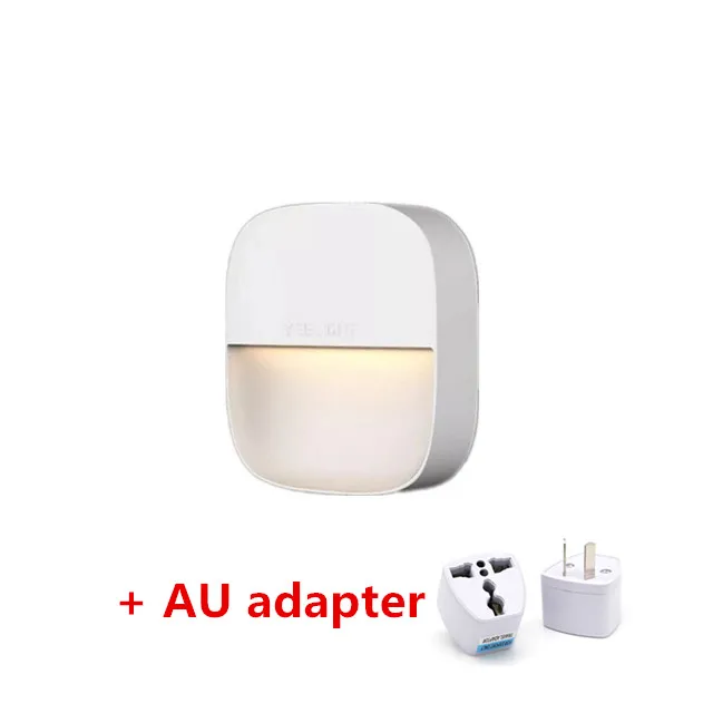 Новейший светодиодный индукционный свет Xiaomi Yeelight с датчиком освещения светодиодный датчик спальни коридора инфракрасный Ночной светильник с датчиком - Цвет: Add AU adapter
