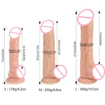 Realistic Dildo Skin feeling Dildo Sex Toys For Woman Silicone Penis Powerful Suction Cup Female Masturbation Adult Sex Toys 1