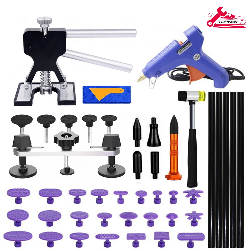 Набор инструментов для беспокрасочного удаления вмятин на кузове клеевой