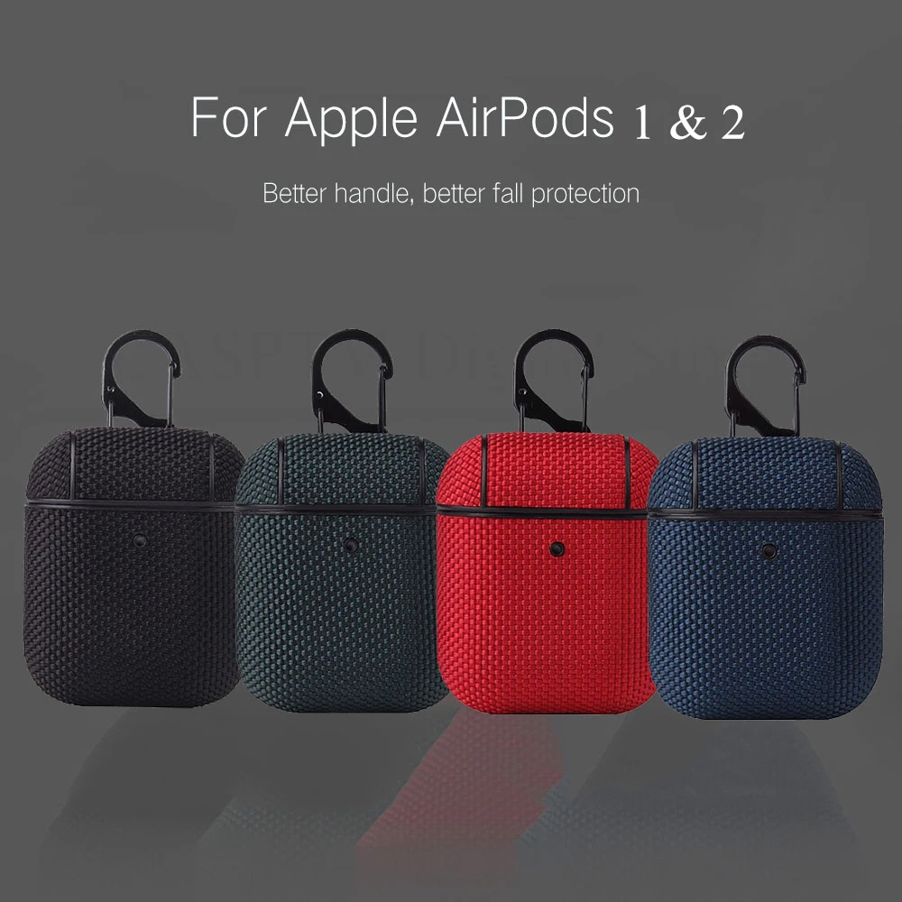 Нейлоновый чехол для Apple AirPods 2 1 Gen защитный Airpods Водонепроницаемая беспроводная