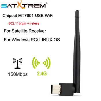 

SATXTREM MT7601 Chipset Wifi adapter 150Mbps USB WiFi for Satellite Receiver V7 V8 Wireless 802.11n/g/b LAN for XP,VISTA,WIN7