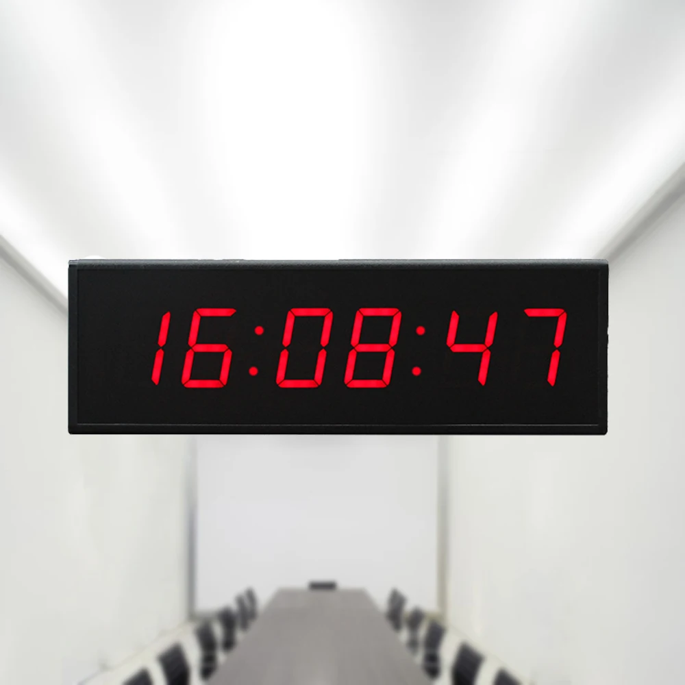 2inch 6Digits Wall Clock LED Countdown Timer for Time Escape School Speech