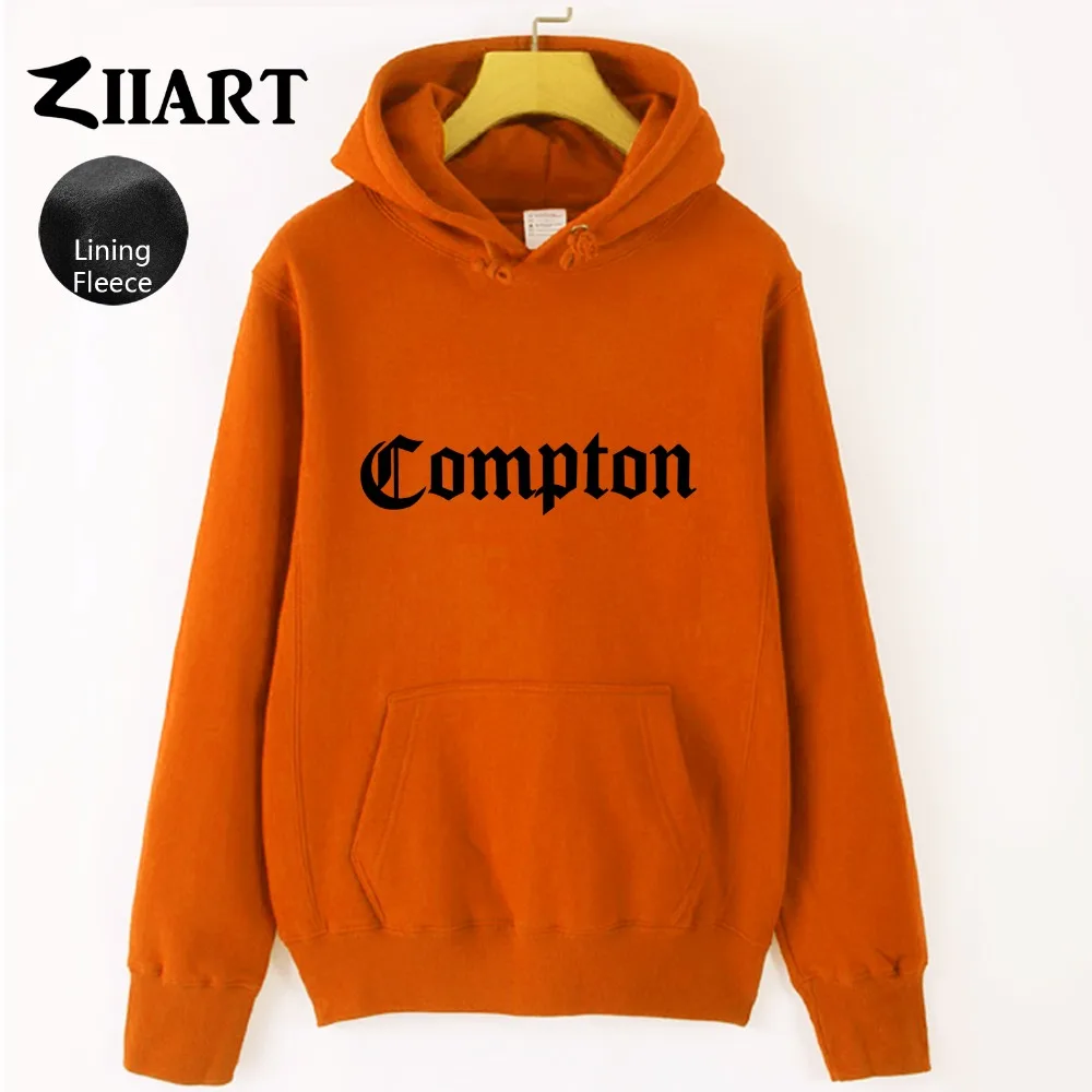 Compton Готический шрифт девушки женщина флис Толстовка Пара Одежда ZIIART