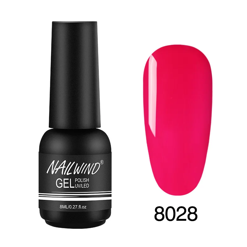 8028 Гель nailwind лак для ногтей базовый топ нужен УФ светодиодный светильник чистый цвет Полупостоянный маникюрный лак Гибридный гель для ногтей - Цвет: 8028