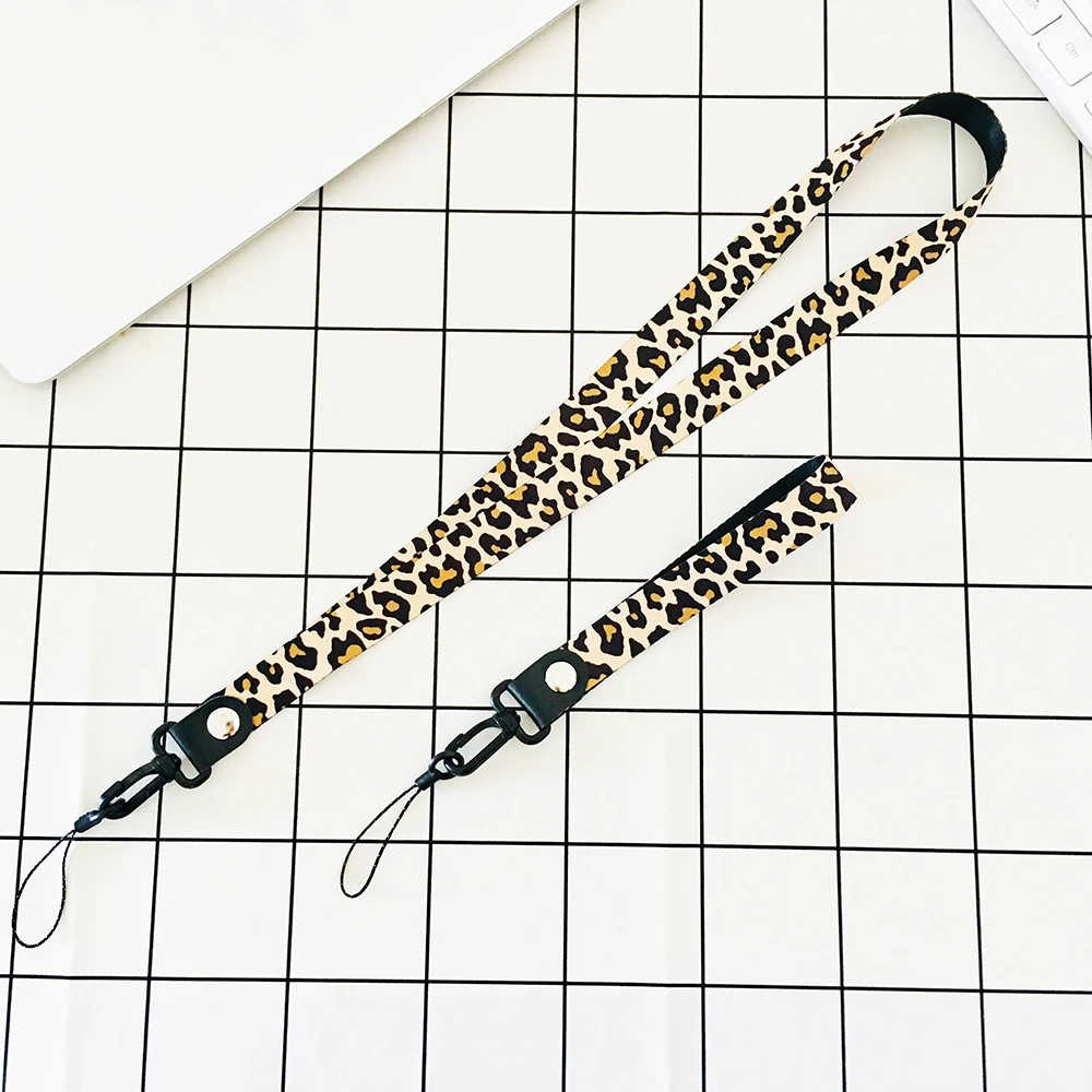 Sexy Leopard Print Neck Straps for Phone Wrist Band Holder for Xiaomi mi 8 mi 9 m8 lite mi max 2 Holder Grip Lanyards for Keys