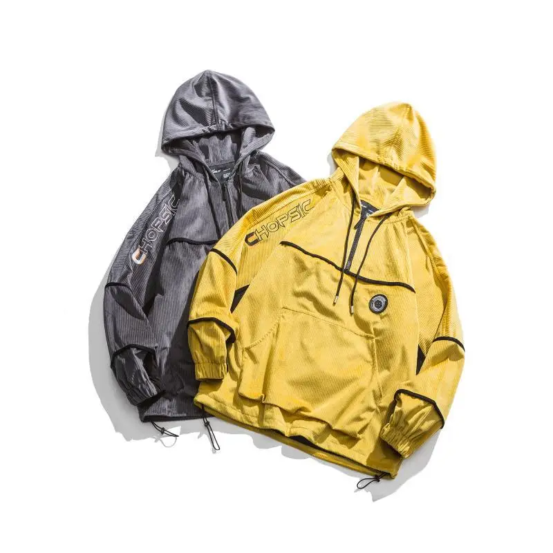

Northern Boundary Men'S Wear 2020 Spring New Style Japanese-style Casual Hooded Coat Men's Loose-Fit Pullover Jacket Fashion Man