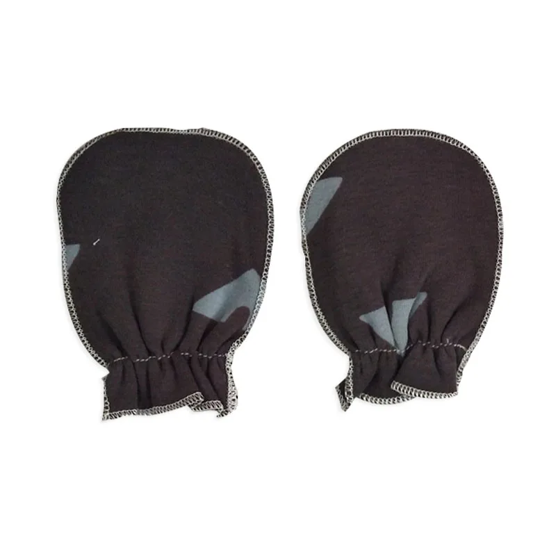 2 pairs 09 Варежки для новорожденных; детские перчатки с защитой от царапин; Модный защитный хлопковый комбинезон для малышей - Цвет: 2 pairs 09