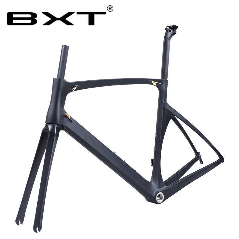 Excellent BXT Carbon Road Frame 700C V brakes Di2 Mechanical UD matte glossy cycling race bicycle frameset Free shipping 3