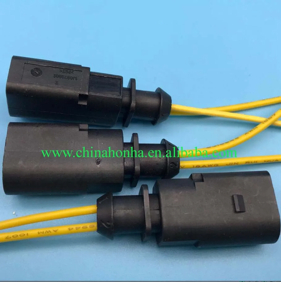 

Free shipping 5/10/20/50/100 pcs/lots 2 Pin Plug Flat Contact Housing Socket Connector Wire Harness Cable 1J0973802 1J0 973 802