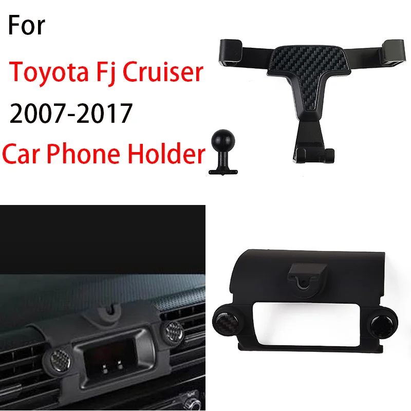 

Gravity Car Phone Holder For 2007-2017 Toyota Fj Cruiser Auto Interior Accessories Vent Mount Mobile CellPhone Stand GPS Bracket