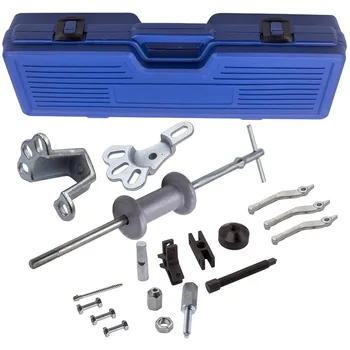 

17x Slide Hammer Dent Puller Tool Kit Wrench Adapter Axle Bearing Hub Auto Tools