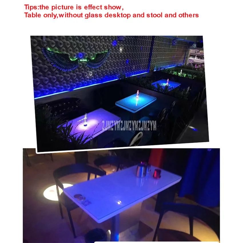 Hot Led Luminous Bar Table Simple Square Single Leg Cocktail Bar Table For Night Club Coffee Shop Creative Lighting Furniture Hot Led Luminous Bar Table Simple Square Single Leg Cocktail Bar Table For Night Club Coffee Shop Creative Lighting Furniture