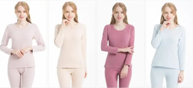 Нижнее белье зимнее теплое Ropa Termica Mujer мужское термобелье женский костюм с начесом длинный рукав термо рубашка кальсоны