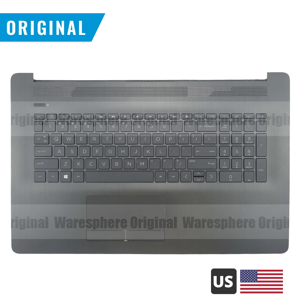 Palmrest-Non Backlit Для hp Pavilion 17-BY 17-CA ЖК-задняя крышка Упор для рук с клавиатурой Нижний Базовый чехол L22751-001 L22751-001 - Цвет: Palmrest-Non Backlit