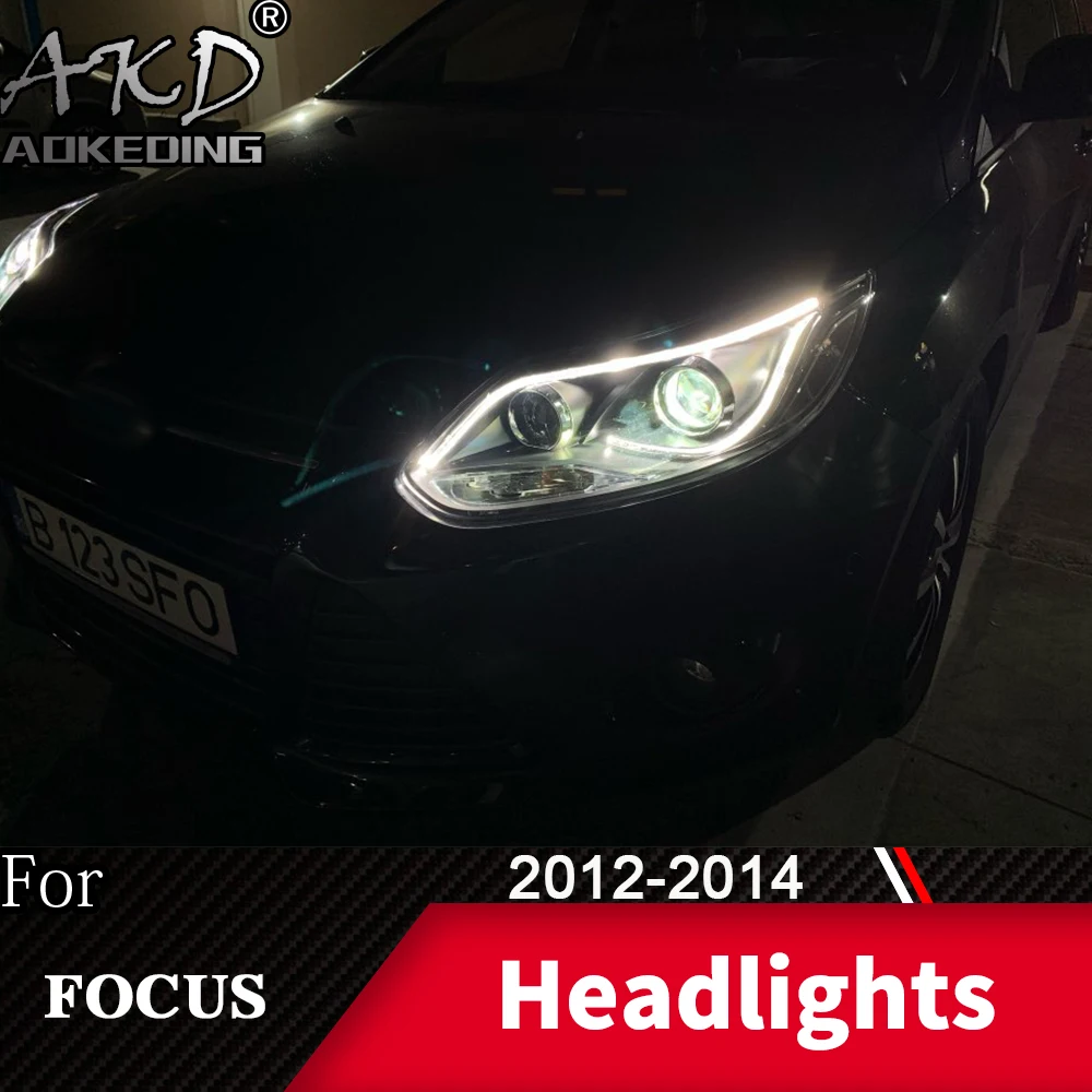 Фара для автомобиля Ford Focus 2012- Focus 3 головной светильник s противотуманный светильник s дневной ходовой светильник DRL H7 светодиодный Биксеноновая лампа автомобильные аксессуары