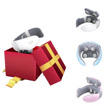

New Intelligent Cervical Massager Electric Four-head Pulse Magnetic Therapy Far Infrared Heating Pain Relief Relaxation Tool