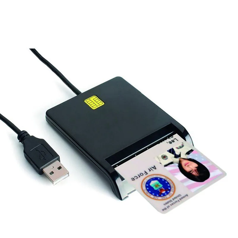 

Type C Smart Card Reader Common Access CAC Card Reader for Sim/ATM/IC ID Cards FO Sale