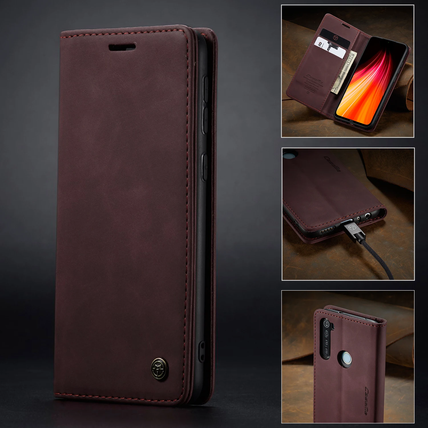 Чехол-книжка для Xiaomi Redmi Note 8, роскошный чехол-книжка на магните, чехол-кошелек для Xiaomi Redmi Note 8 Pro Note8, чехол для телефона с подставкой