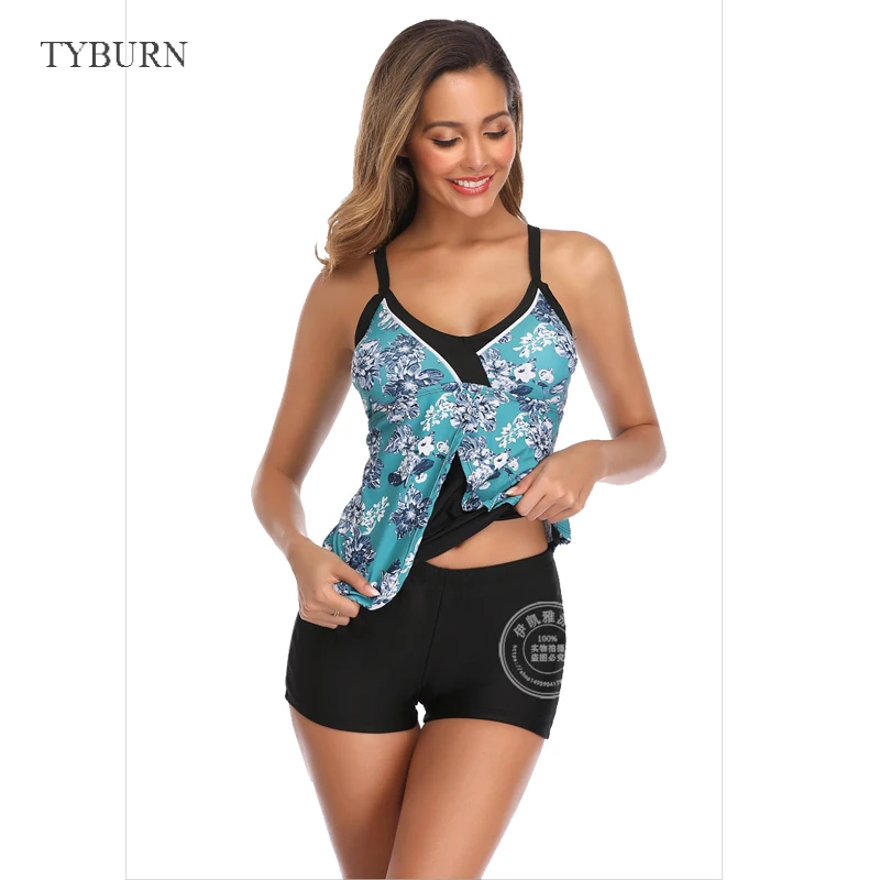

TYBURN New Sexy Swimsuits Female Shoulder Floral Women Swimwear 2020 Push Up Bathing Suits Bodysuits Beach wear Monokini