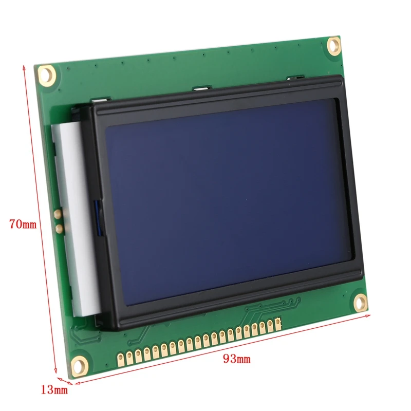 128x64 DOTS LCD Module 5V Blue Screen 12864 LCD with Backlight ST7920 Parallel Port LCD12864