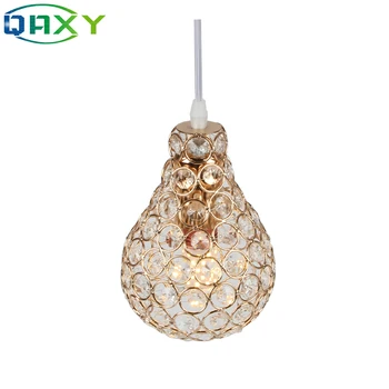 

Included 12W LED Bulb Golden High Quality Crystal Cup-Shaped Hanglamp Post Modern Design Dining Room Suspension Luminaire[D7262]