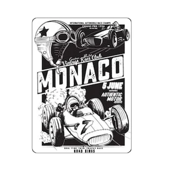 

vector monaco race poste mdnaco 5 june hot rod sticker decal