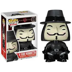 FUNKO POP Новое поступление V для Vendetta #10 Виниловая фигурка Коллекция Модель игрушки для детей Рождественский подарок