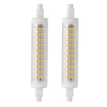 

2 pcs LESHP 120LED 10W 1100LM R7S 118mm Dimmable 100-265V 3000K Warm White Double Ended Tungsten Halogen Bulbs Replacement