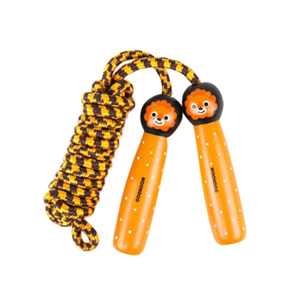 Outdoor&Sport Wooden Cartoon Handle Exercise Fancy Fitness Workout Adjustable Rope Skipping Sports Exercise Cardio Equipment 47