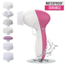 

Electric Face Deep Cleansing Brush 7 IN 1Spin Pore Cleaner Facial Massager Skin Care Face Wash Machine Makeup Remove Waterproof