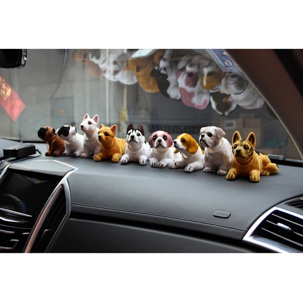 Shaking Head Lucky Dog Bobbing Heads Car Dash Puppy for Car Vehicle Decoration - Saint Bernard Dog