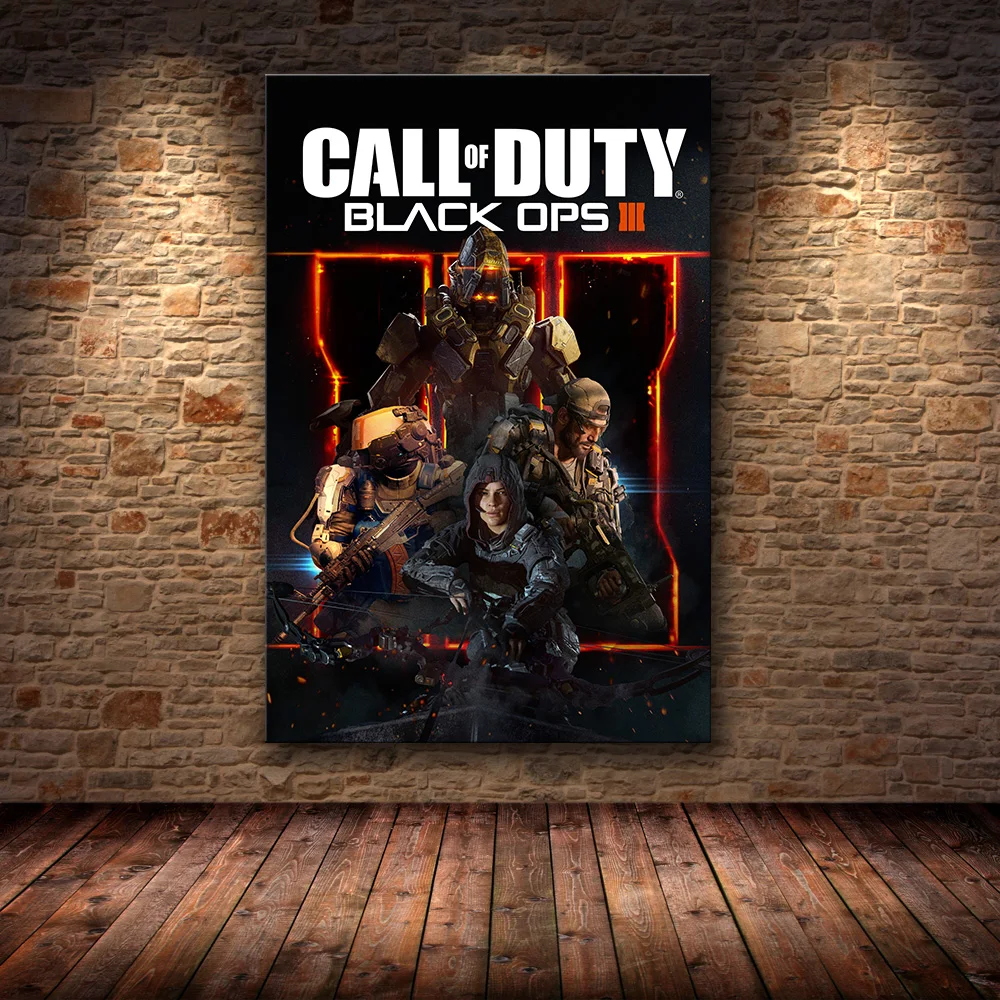 Современный настенный художественный плакат на холсте с принтом «Call of Duty», декоративная картина для спальни, домашний декор - Цвет: 04