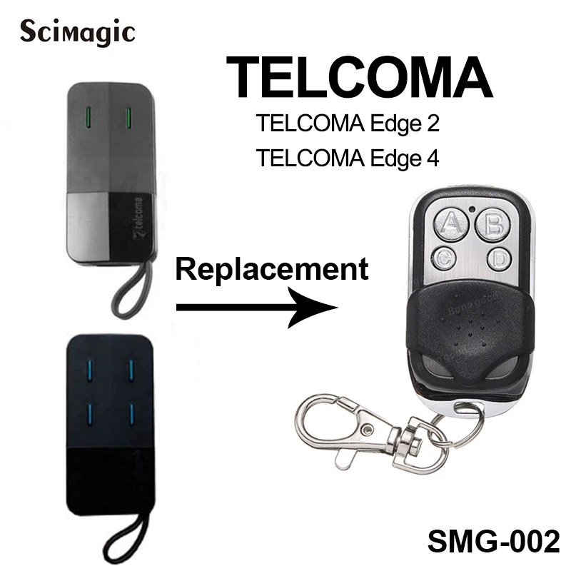 ABCD Беспроводной RF скопировать TELCOMA EDGE2/4 пульта дистанционного Управление 433 92 МГц