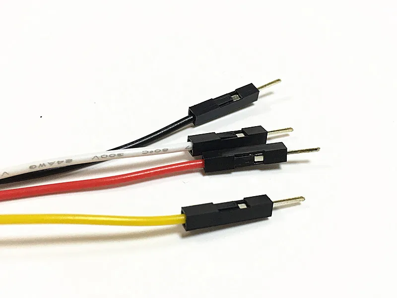 5X роща до 4 pin Мужской 20 см разъем провода специальное подключение для датчика 24AWG провода